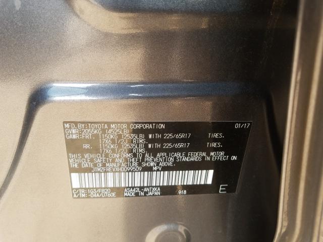 Photo 10 from auction – 2017 TOYOTA RAV4 LE with VIN JTMZFREVXHD099509