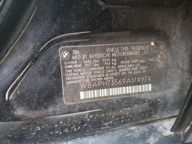 Photo 10 from auction – 2009 BMW 328 I with VIN WBAPH73569A174974