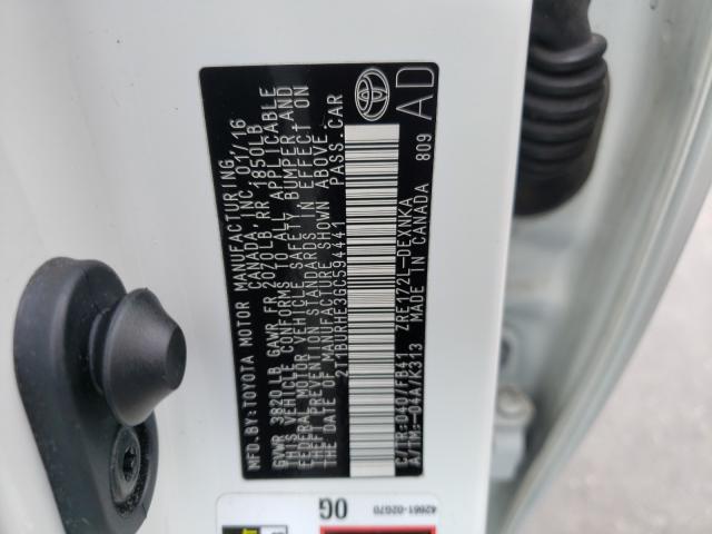 Photo 10 from auction – 2016 TOYOTA COROLLA L with VIN 2T1BURHE3GC594441