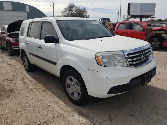 HONDA PILOT LX 2014 with VIN 5FNYF3H24EB019541 - Photo from auction