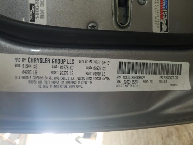 Photo 10 from auction – 2014 DODGE DART LIMIT with VIN 1C3CDFCB0ED693027