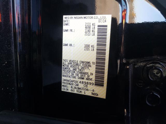 Photo 10 from auction – 2014 NISSAN MAXIMA with VIN 1N4AA5AP1EC489899