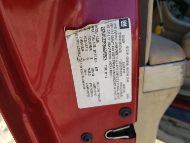 Photo 10 from auction – 2005 CHEVROLET EQUINOX LS with VIN 2CNDL23F356045528