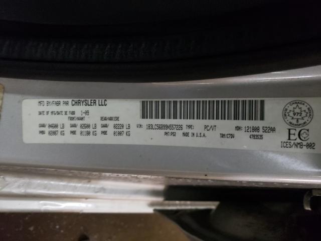 Photo 10 from auction – 2009 DODGE AVENGER SX with VIN 1B3LC56B99N557226
