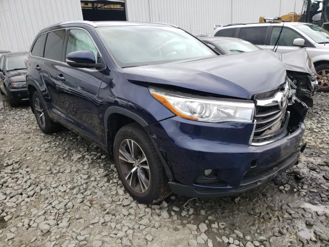 TOYOTA HIGHLANDER 2016 with VIN 5TDJKRFH7GS302831 - Photo from auction