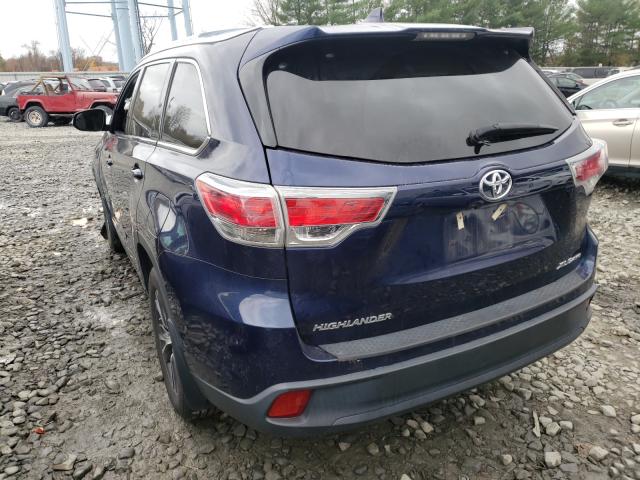 Photo 3 from auction – 2016 TOYOTA HIGHLANDER with VIN 5TDJKRFH7GS302831