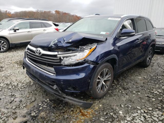 Photo 2 from auction – 2016 TOYOTA HIGHLANDER with VIN 5TDJKRFH7GS302831
