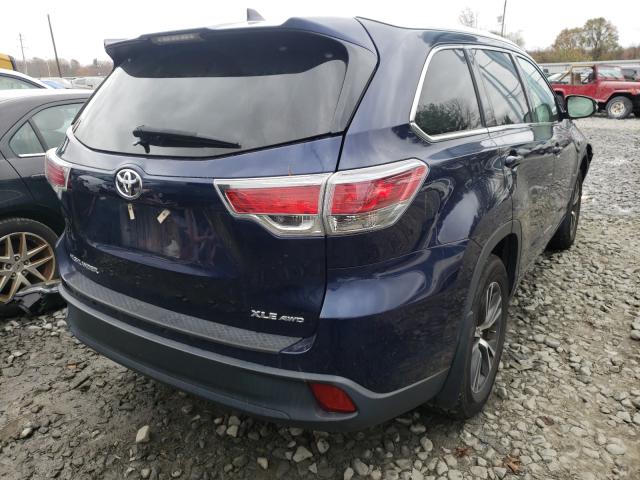 Photo 4 from auction – 2016 TOYOTA HIGHLANDER with VIN 5TDJKRFH7GS302831