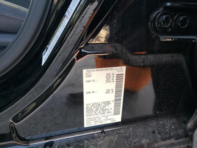 Photo 10 from auction – 2020 NISSAN ALTIMA SR with VIN 1N4BL4CV5LC192474