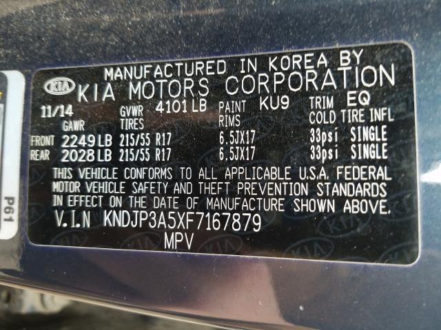 Photo 10 from auction – 2015 KIA SOUL + with VIN KNDJP3A5XF7167879