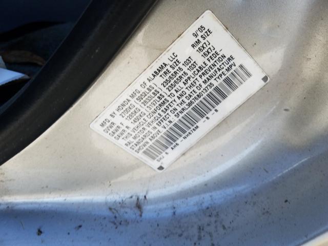 Photo 10 from auction – 2006 HONDA ODYSSEY EX with VIN 5FNRL38676B013735