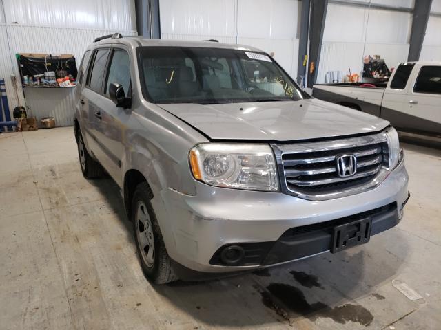 HONDA PILOT LX 2014 with VIN 5FNYF3H24EB023928 - Photo from auction
