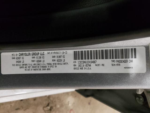 Photo 10 from auction – 2014 CHRYSLER 200 LX with VIN 1C3CCBAG1EN164867