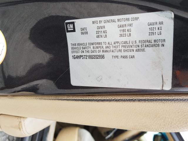 Photo 10 from auction – 2008 BUICK LUCERNE CX with VIN 1G4HP57218U202896