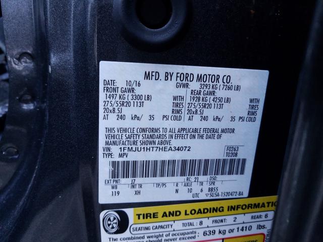 Photo 10 from auction – 2017 FORD EXPEDITION with VIN 1FMJU1HT7HEA34072