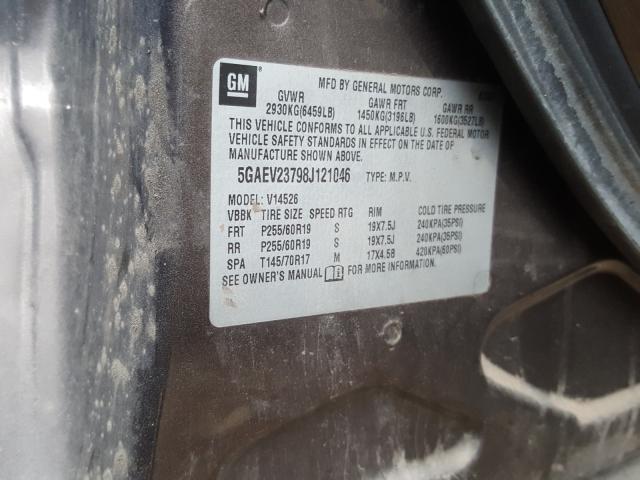 Photo 10 from auction – 2008 BUICK ENCLAVE CX with VIN 5GAEV23798J121046