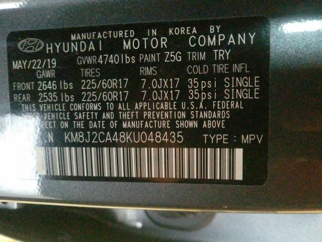 Photo 10 from auction – 2019 HYUNDAI TUCSON SE with VIN KM8J2CA48KU048435