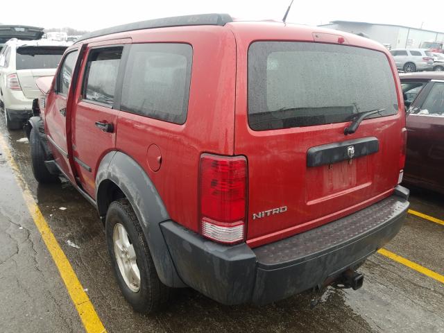 Photo 3 from auction – 2007 DODGE NITRO SXT with VIN 1D8GT28KX7W601111