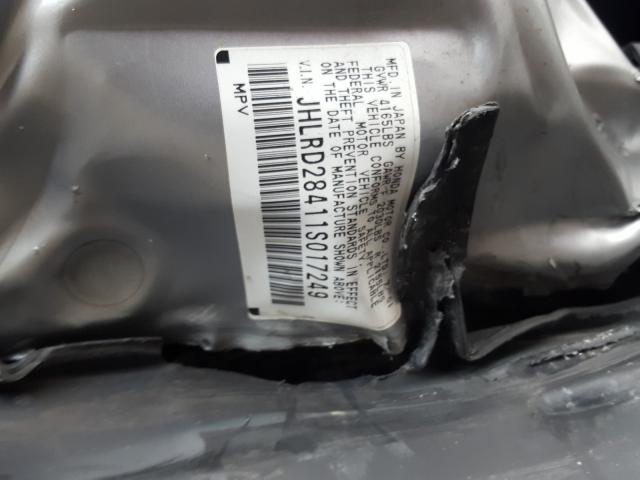 Photo 10 from auction – 2001 HONDA CR-V LX with VIN JHLRD28411S017249