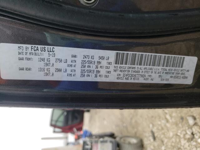 Photo 10 from auction – 2019 DODGE JOURNEY SE with VIN 3C4PDCBGXKT779024