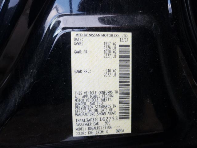 Photo 10 from auction – 2018 NISSAN ALTIMA 2.5 with VIN 1N4AL3AP3JC162753
