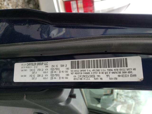 Photo 10 from auction – 2012 JEEP LIBERTY SP with VIN 1C4PJMAK3CW150558