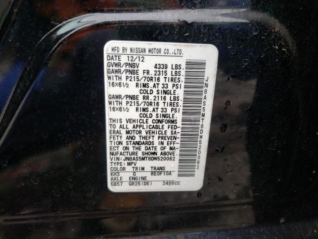Photo 10 from auction – 2013 NISSAN ROGUE S with VIN JN8AS5MT8DW520082