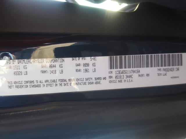 Photo 10 from auction – 2001 CHRYSLER PROWLER with VIN 1C3EW65G11V704164