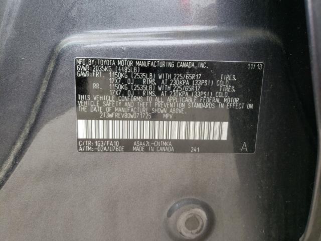 Photo 10 from auction – 2013 TOYOTA RAV4 XLE with VIN 2T3WFREV8DW071725