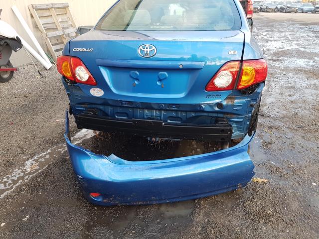 Photo 9 from auction – 2009 TOYOTA COROLLA BA with VIN JTDBL40E49J017927