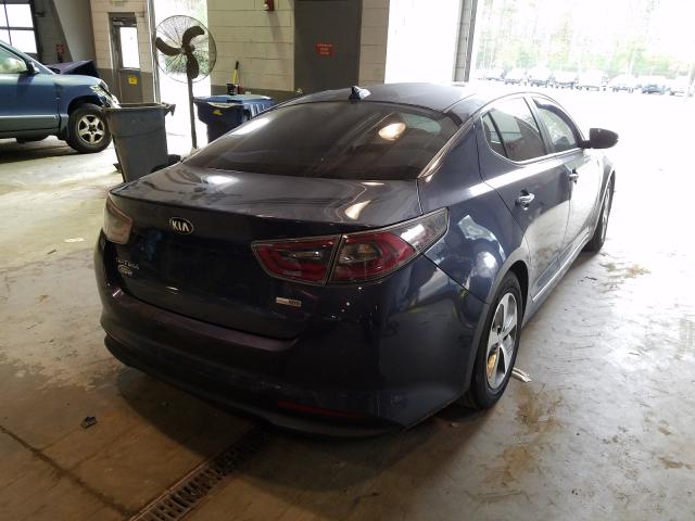 Photo 4 from auction – 2014 KIA OPTIMA HYB with VIN KNAGM4ADXE5075422