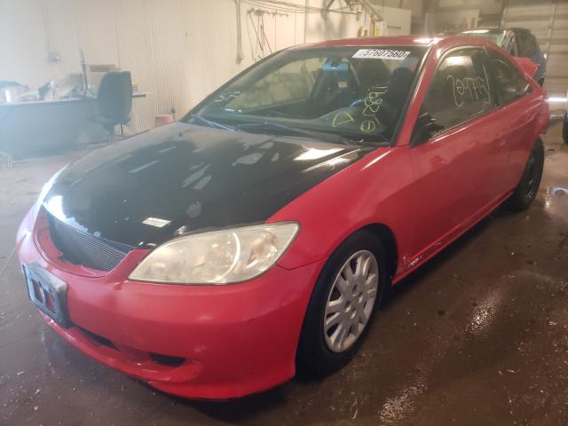 Photo 2 from auction – 2004 HONDA CIVIC LX with VIN 1HGEM21514L012891
