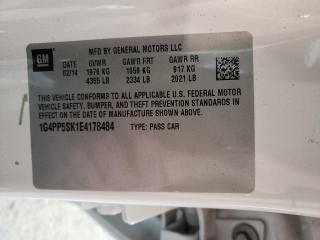 Photo 10 from auction – 2014 BUICK VERANO with VIN 1G4PP5SK1E4178484