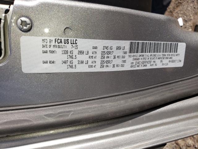 Photo 10 from auction – 2015 CHRYSLER TOWN & COU with VIN 2C4RC1HG9FR742787