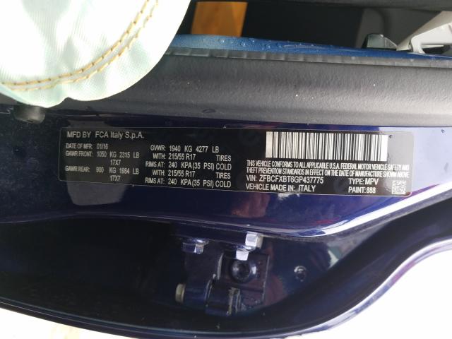 Photo 10 from auction – 2016 FIAT 500X EASY with VIN ZFBCFXBT6GP437775