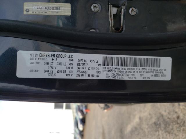 Photo 10 from auction – 2014 JEEP COMPASS with VIN 1C4NJDEB0ED622800