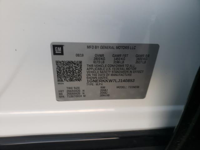 Photo 10 from auction – 2020 CHEVROLET TRAVERSE P with VIN 1GNERKKW7LJ140853