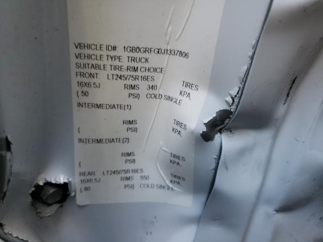 Photo 10 from auction – 2018 CHEVROLET EXPRESS G3 with VIN 1GB0GRFG0J1337806