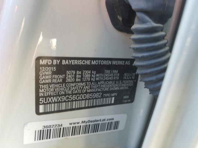 Photo 10 from auction – 2016 BMW X3 XDRIVE2 with VIN 5UXWX9C56G0D85982