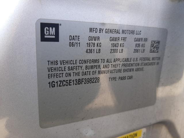Photo 10 from auction – 2011 CHEVROLET MALIBU 1LT with VIN 1G1ZC5E13BF398228