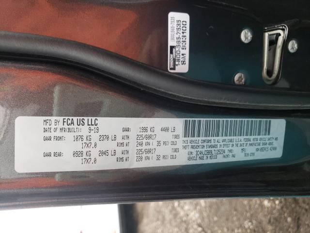 Photo 10 from auction – 2020 JEEP COMPASS LA with VIN 3C4NJCBB9LT125234