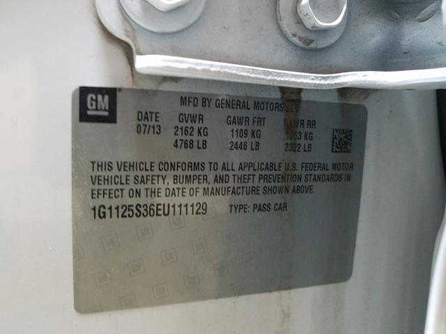 Photo 10 from auction – 2014 CHEVROLET IMPALA LT with VIN 1G1125S36EU111129