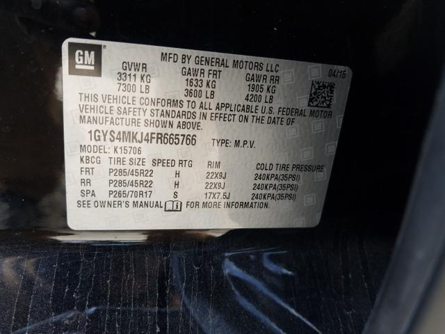Photo 10 from auction – 2015 CADILLAC ESCALADE L with VIN 1GYS4MKJ4FR665766