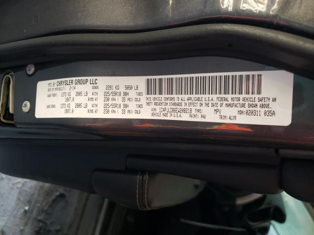 Photo 10 from auction – 2014 JEEP CHEROKEE L with VIN 1C4PJLDB6EW208218