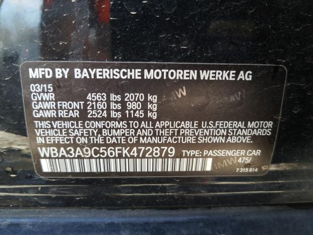 Photo 10 from auction – 2015 BMW 335 I with VIN WBA3A9C56FK472879