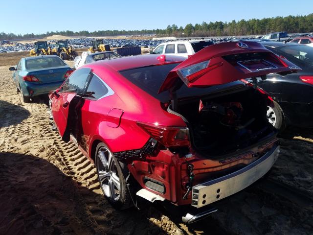 Photo 3 from auction – 2016 LEXUS RC 200T with VIN JTHHA5BC2G5001599