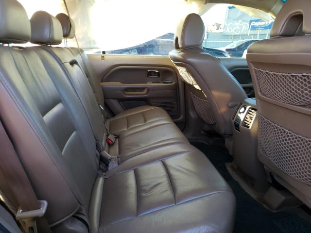Photo 6 from auction – 2007 HONDA PILOT EXL with VIN 2HKYF18657H530560