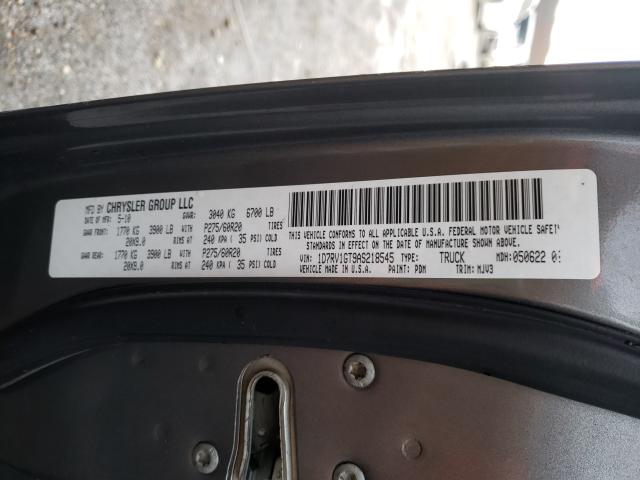 Photo 10 from auction – 2010 DODGE RAM 1500 with VIN 1D7RV1GT9AS218545