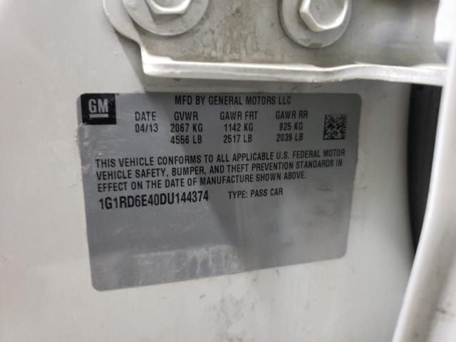 Photo 10 from auction – 2013 CHEVROLET VOLT with VIN 1G1RD6E40DU144374