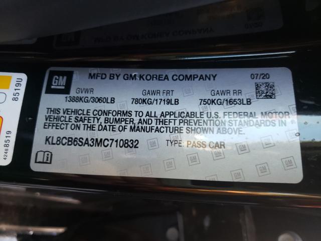 صورة رقم 10 من المزاد - 2021 CHEVROLET SPARK LS مع VIN KL8CB6SA3MC710832